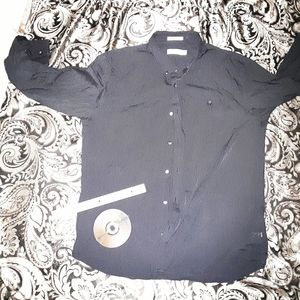 new CALVIN KLEIN xl mens gray shirt